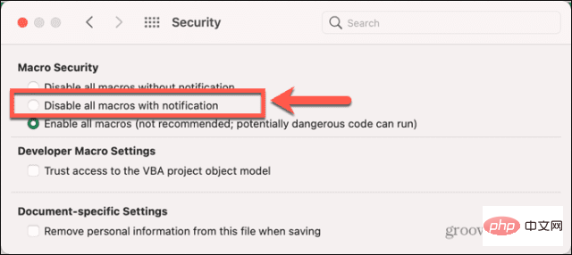 How to enable or disable macros in Excel