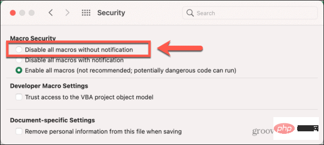 How to enable or disable macros in Excel