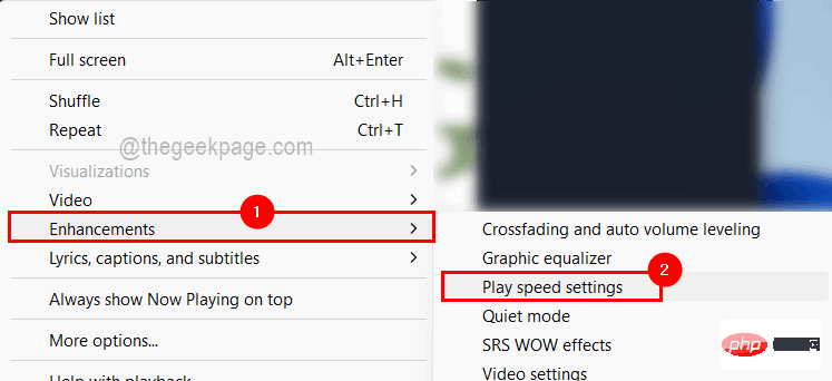 How to change the playback speed of videos in Windows Media Player