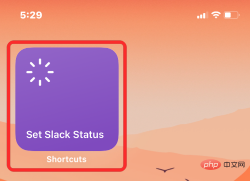 How to set a Slack status using Apple shortcuts