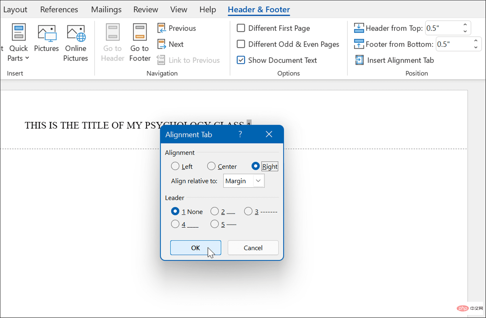 So formatieren Sie den APA-Stil in Microsoft Word