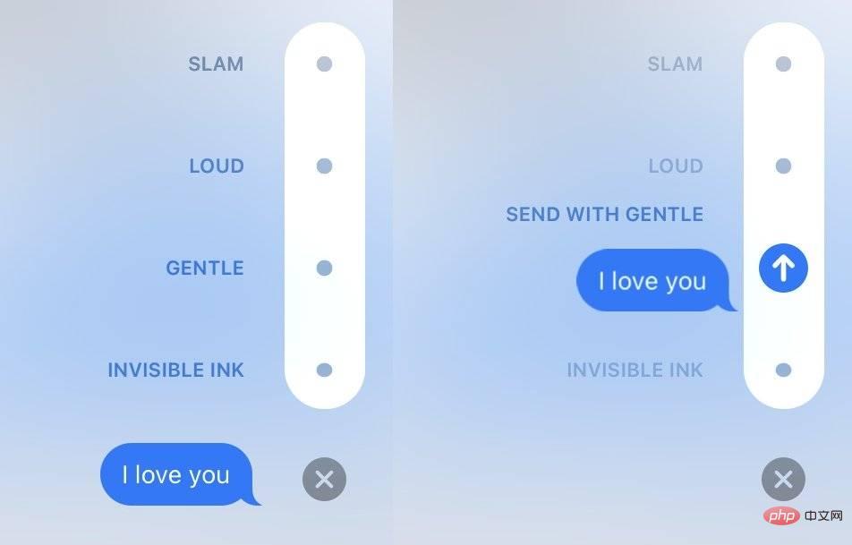 So versenden Sie Luftballons, Herzen und andere Stile in iMessage