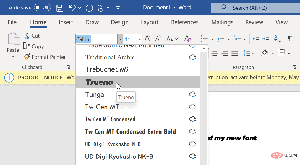 How to install or uninstall fonts on Windows 11