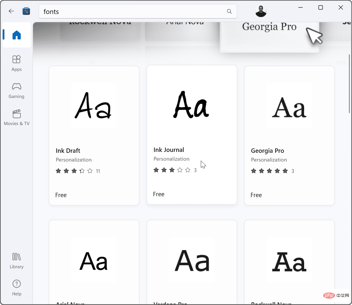 Microsoft-Store-Fonts