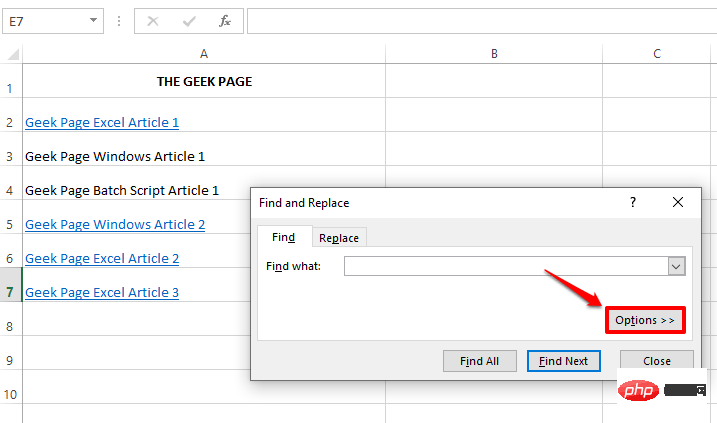 So finden und löschen Sie Hyperlinks in Microsoft Excel