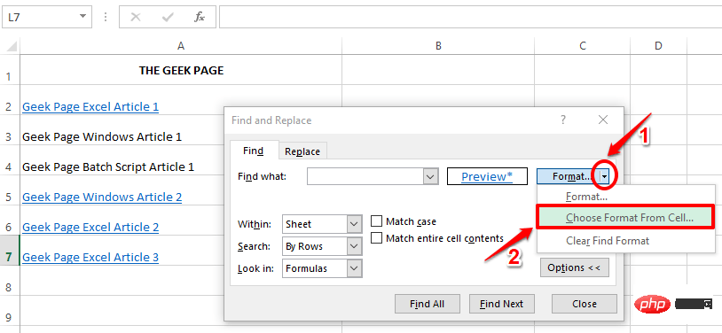 How to find and delete hyperlinks in Microsoft Excel