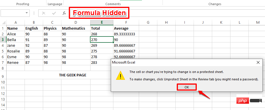 Microsoft Excel で数式を非表示にして、その値のみを表示する方法