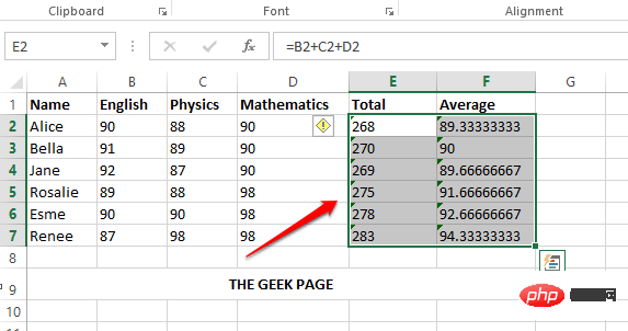 Microsoft Excel で数式を非表示にして、その値のみを表示する方法