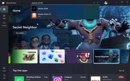 Windows 11 또는 10 WSL에 Ubuntu 22.04를 설치하는 방법