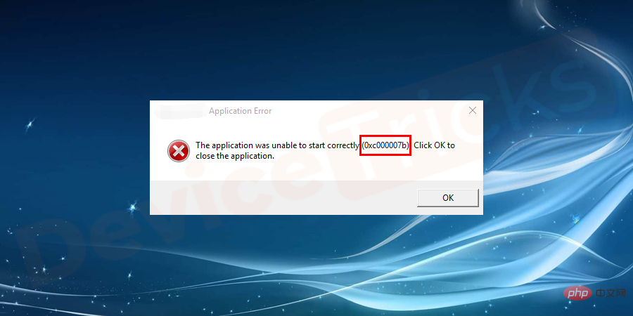 Wie behebt man den Fehler „Die Anwendung konnte nicht korrekt gestartet werden (0xc000007b)“ unter Windows?