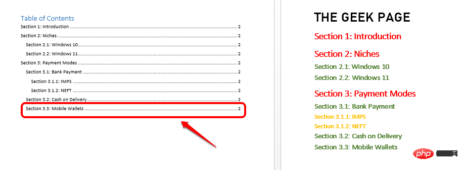 How to automatically add a Table of Contents to a Microsoft Word document