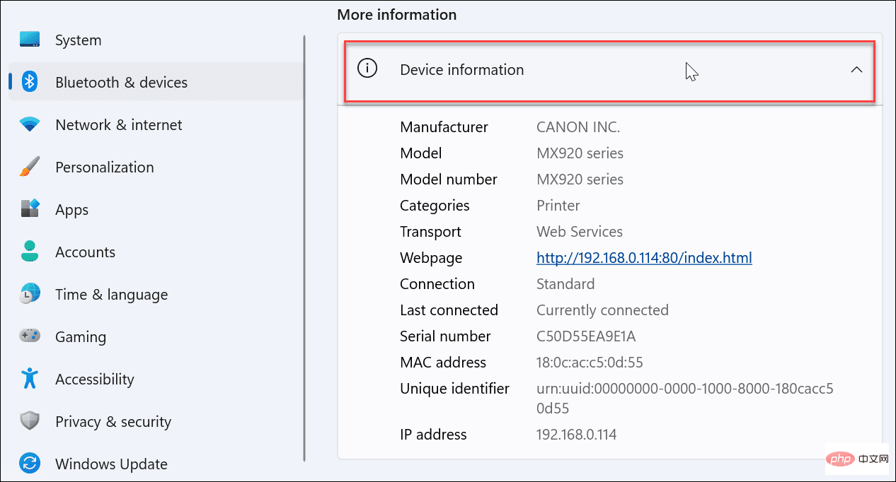 Comment trouver le modèle et le numéro de série de votre imprimante sous Windows 11