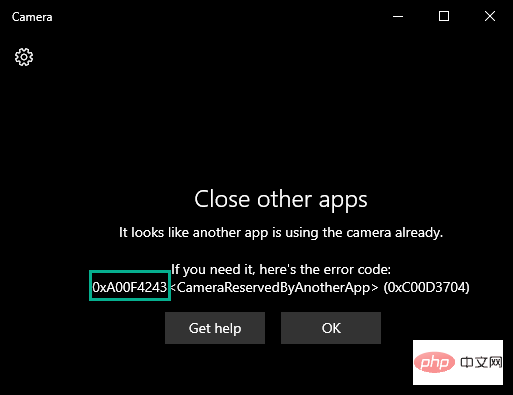 So beheben Sie den Kamera-App-Fehler 0xA00F4288 in Windows 11