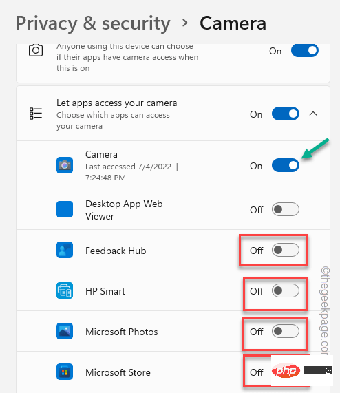 Bagaimana untuk membetulkan ralat aplikasi Kamera 0xA00F4288 dalam Windows 11