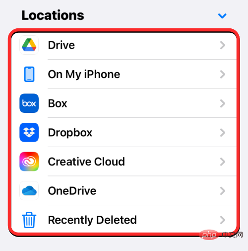 iPhone のファイル アプリに Google Drive、OneDrive、DropBox を追加する方法