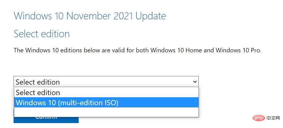 2022최신 업데이트가 포함된 Windows 10 ISO 이미지 다운로드