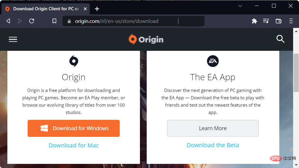 如何在 Windows 11 下載 Origin