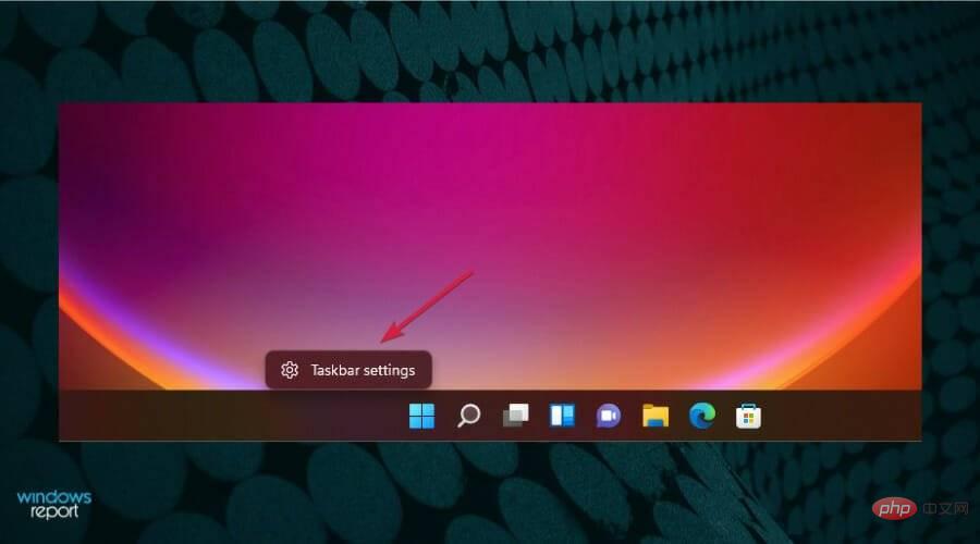 How to hide the taskbar in Windows 11