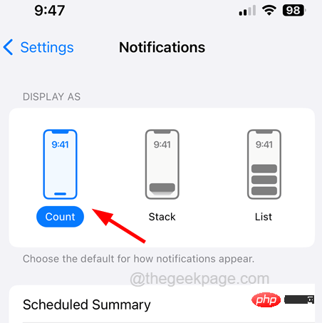 Comment masquer les notifications sur lécran de verrouillage de liPhone