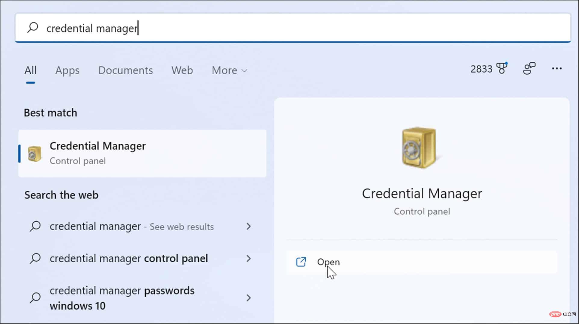 How to use Credential Manager on Windows 11