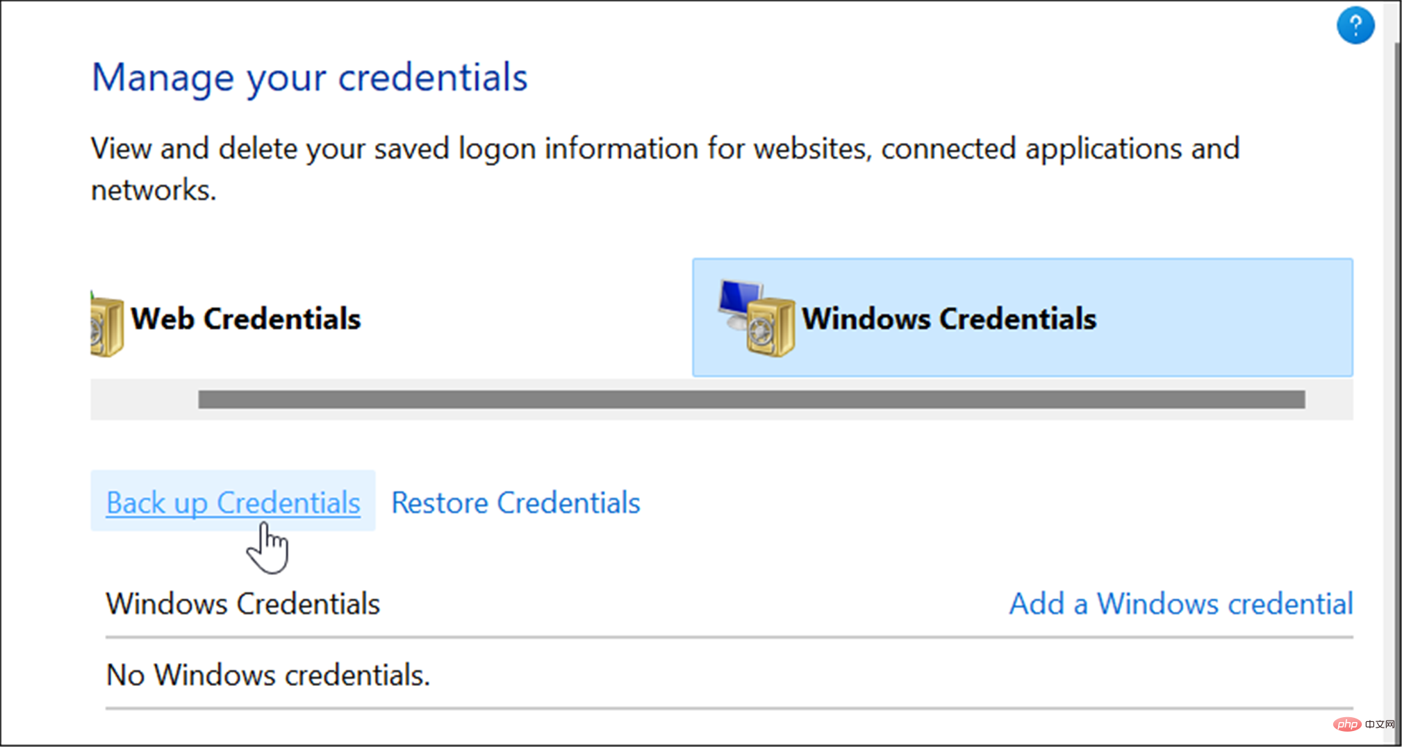 8-backup-use-credential-manager-on-windows-11