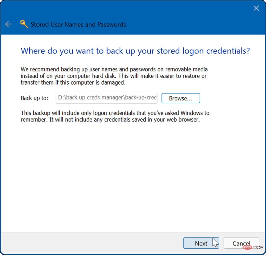 How to use Credential Manager on Windows 11