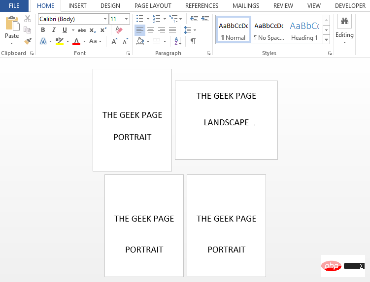 Comment changer lorientation dune seule page dans un document MS Word