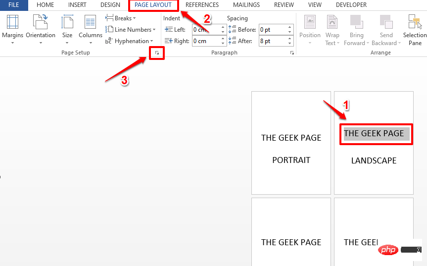 Comment changer lorientation dune seule page dans un document MS Word