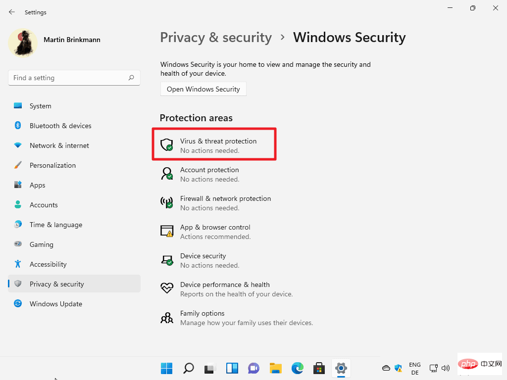 How to disable Microsoft Defender antivirus software in Windows 11