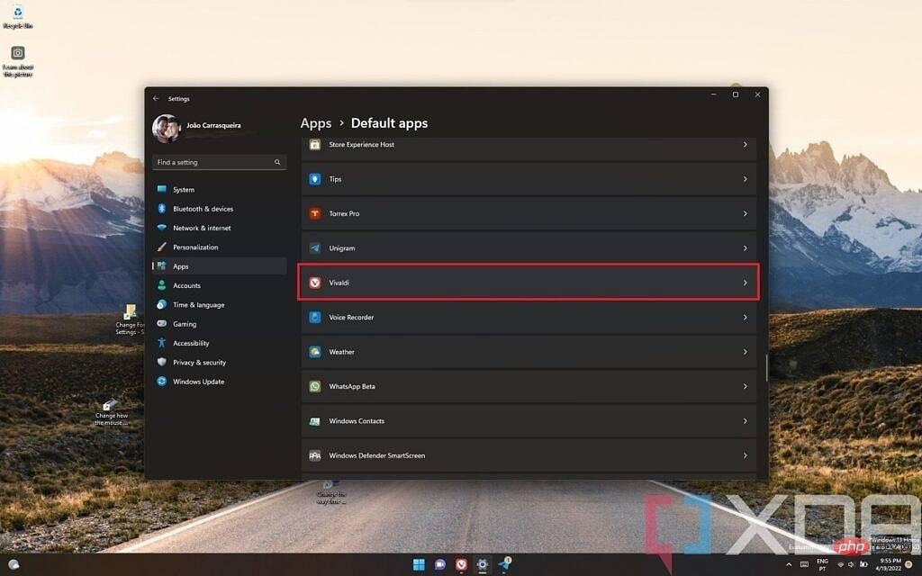 How to change the default browser in Windows 11