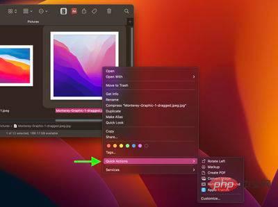 macOS：如何在 Finder 中使用快速操作
