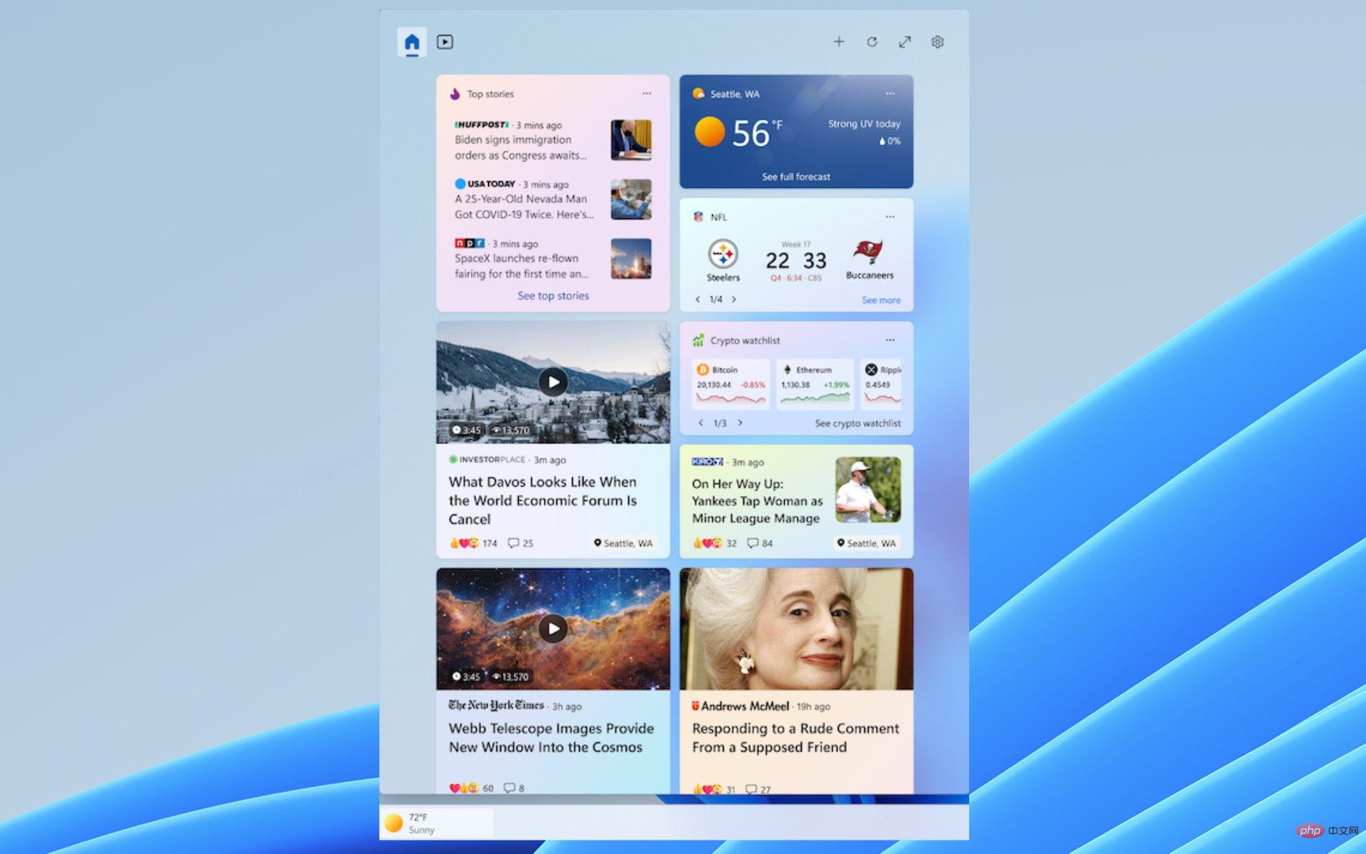 Windows 11 build 25324 (Canary) mempunyai papan widget yang telah berkembang