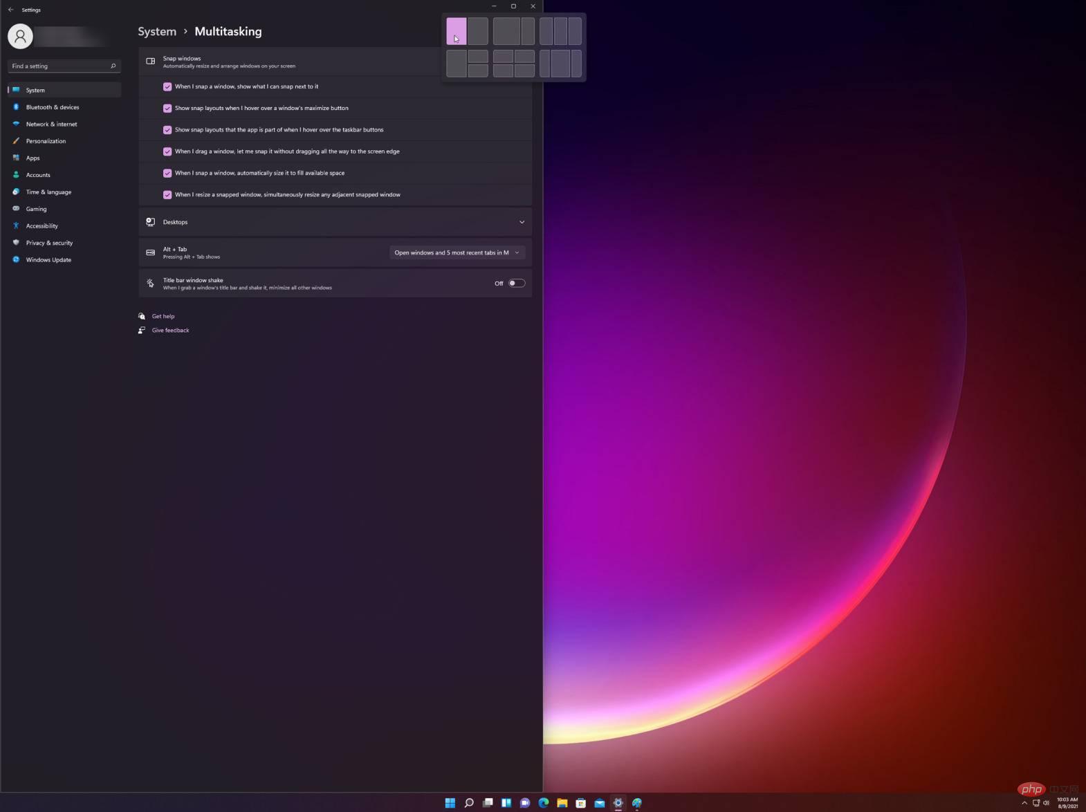 Eine schnelle Möglichkeit, das ausgerichtete Layout in Windows 11 zu aktivieren und zu verwenden