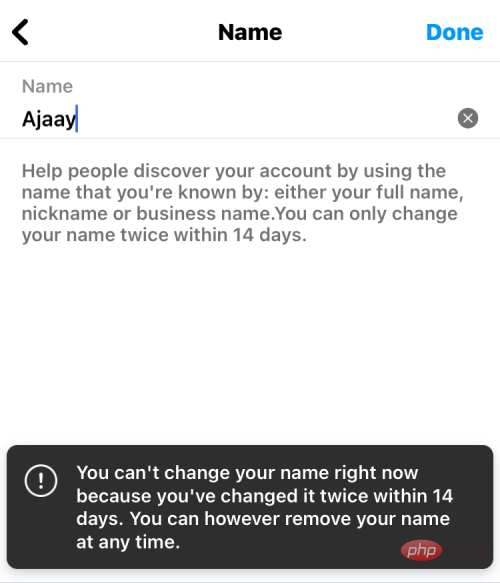 How to change your name on Instagram 14 days ago