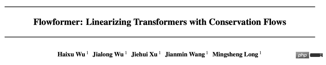 Tâches courantes ! Tsinghua propose le réseau fédérateur Flowformer pour atteindre une complexité linéaire ICML2022