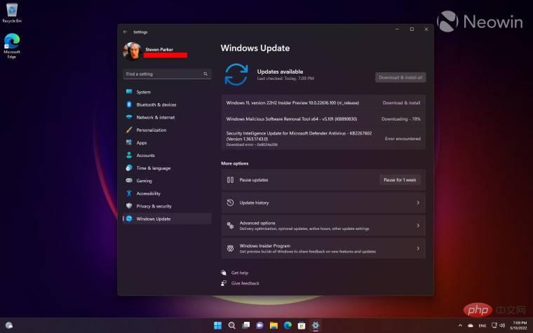 Windows 11 Service Build 22616.100 (KB5014650) für Dev- und Beta-Insider veröffentlicht