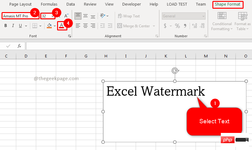 Bagaimana untuk memasukkan tera air dalam Microsoft Excel