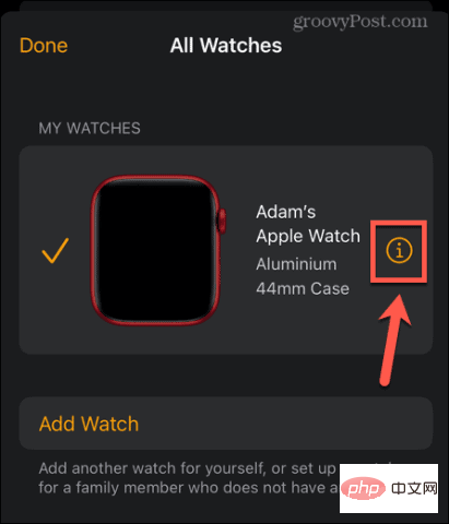 How to disconnect your Apple Watch