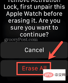 How to disconnect your Apple Watch