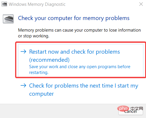 Cara Membetulkan Diagnosis Memori Windows Tiada Hasil