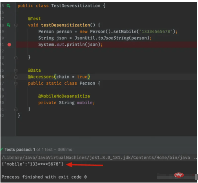 So verwenden Sie die Jackson-Serialisierung, um eine Datendesensibilisierung in Java zu erreichen