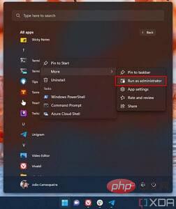 So führen Sie Apps als Administrator unter Windows 11 aus