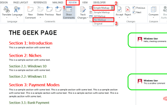 Comment imprimer un document Word sans commentaires