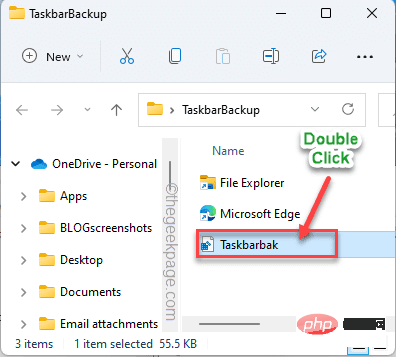 How to back up and restore pinned items on the taskbar in Windows 11