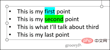 How to highlight text in PowerPoint