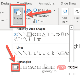 So markieren Sie Text in PowerPoint