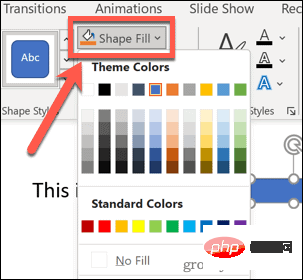 Bagaimana untuk menyerlahkan teks dalam PowerPoint