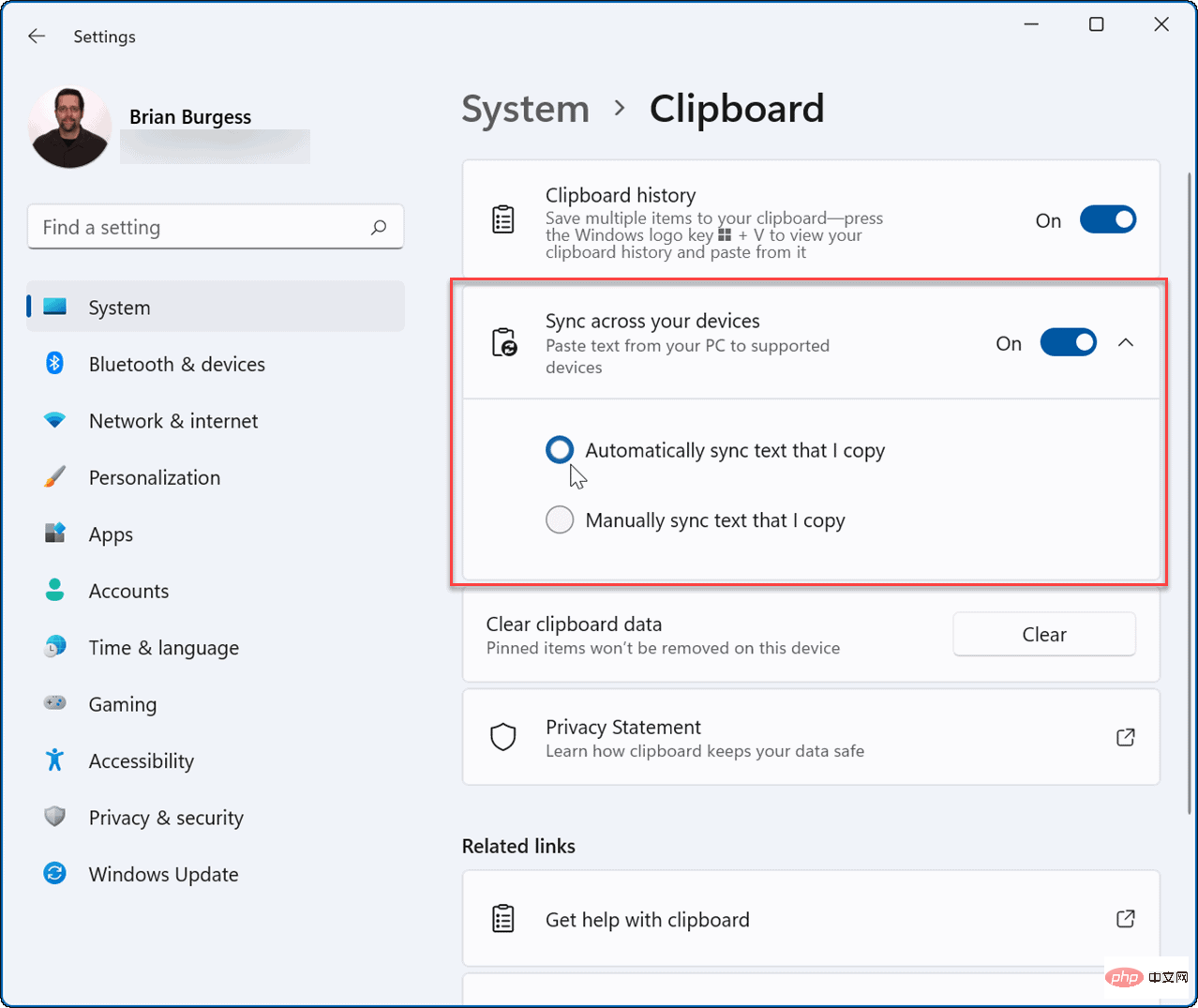 Cara menggunakan sejarah papan keratan pada Windows 11