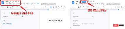 How to convert Google Doc files to MS Word files and vice versa