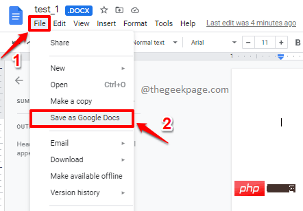 Bagaimana untuk menukar fail Google Doc kepada fail MS Word dan sebaliknya